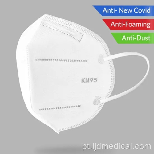 Máscara facial anti-poeira KN95 de não tecido médico